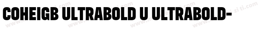 COHeiGB UltraBold U UltraBold字体转换